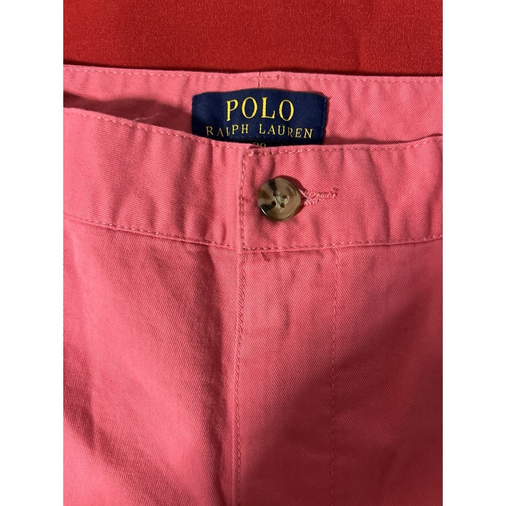 Polo Ralph Lauren Women's Short Size 20 Pink Salmon Flat Front Chino Cotton NWT - Picture 4 of 10